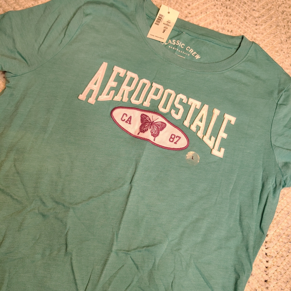 Aeropostale Teal Short Sleeve Tee